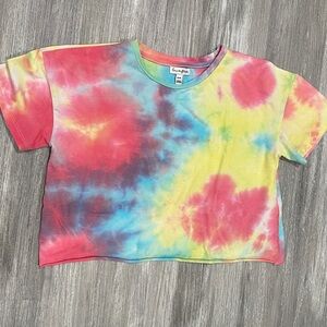 love, Fire Vibrant Tie-Dye Kids Tee
